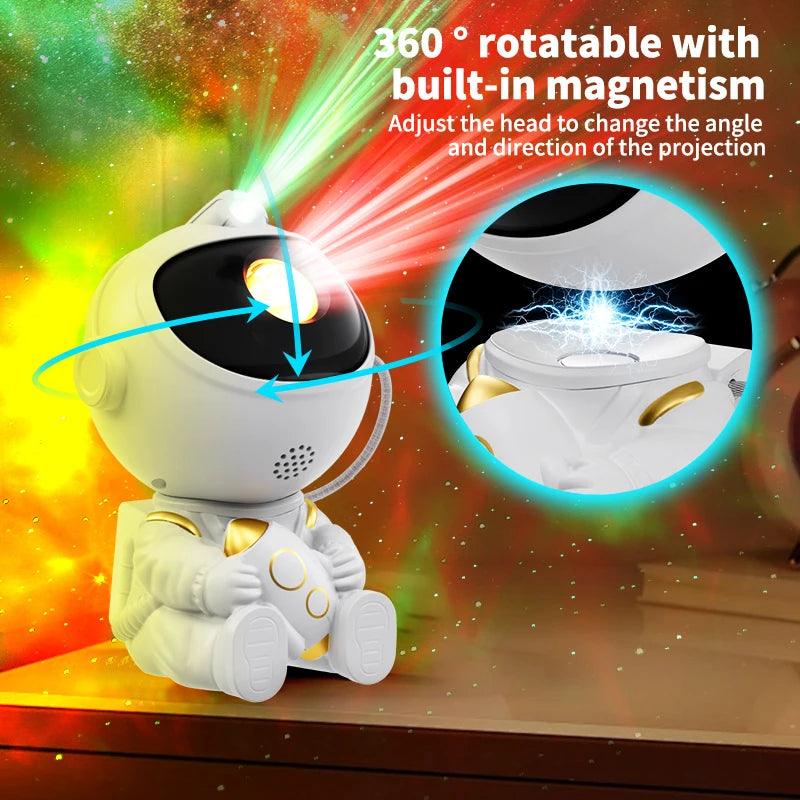 Astronaut Galaxy Star Projector Lamp  مصباح مجرة الفضاء – بروجكتور النجوم