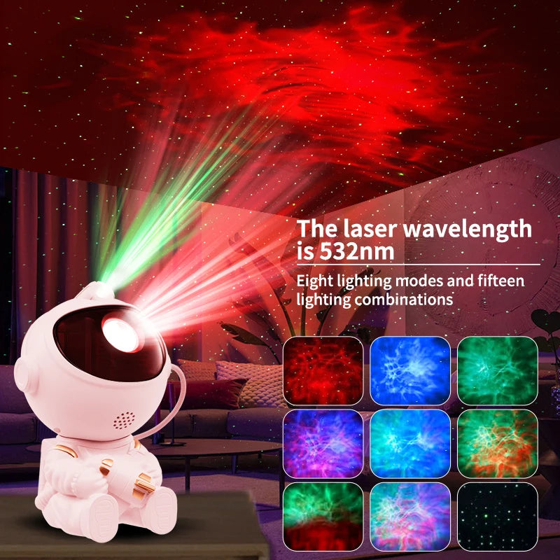 Astronaut Galaxy Star Projector Lamp  مصباح مجرة الفضاء – بروجكتور النجوم