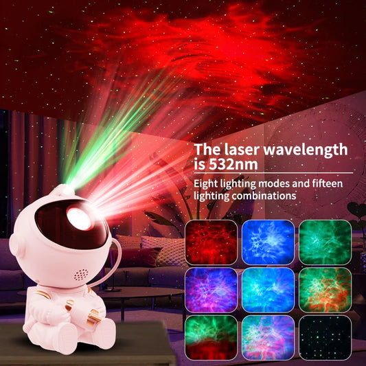Astronaut Galaxy Star Projector Lamp  مصباح مجرة الفضاء – بروجكتور النجوم